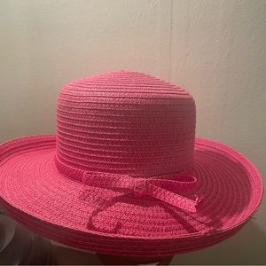 Cappelli StraWorld pink straw hat